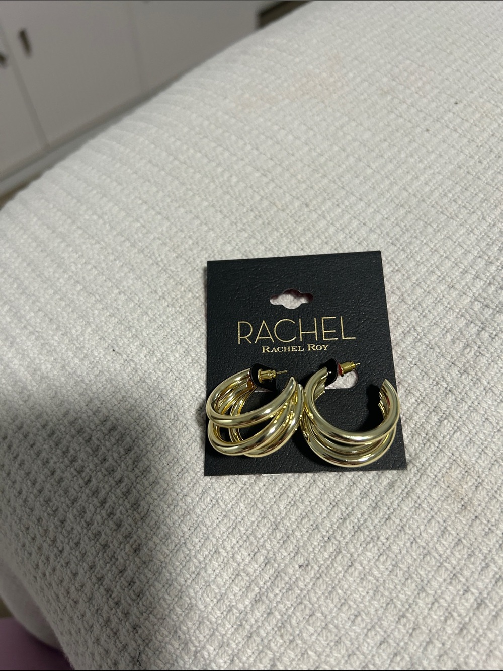 RACHEL Rachel Roy Gold Multi-Row Hoop Earrings